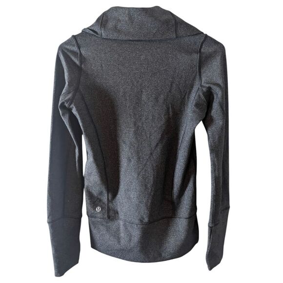 LULULEMON ATHLETICA In Stride Jacket In Heathered Black Size 2 - Picture 4 of 4